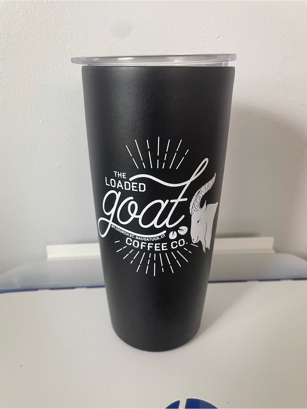 Black loaded goat coffee company Insulated Tumbler
